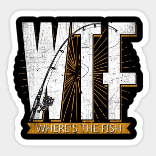 WTF - Where's The Fish Sticker